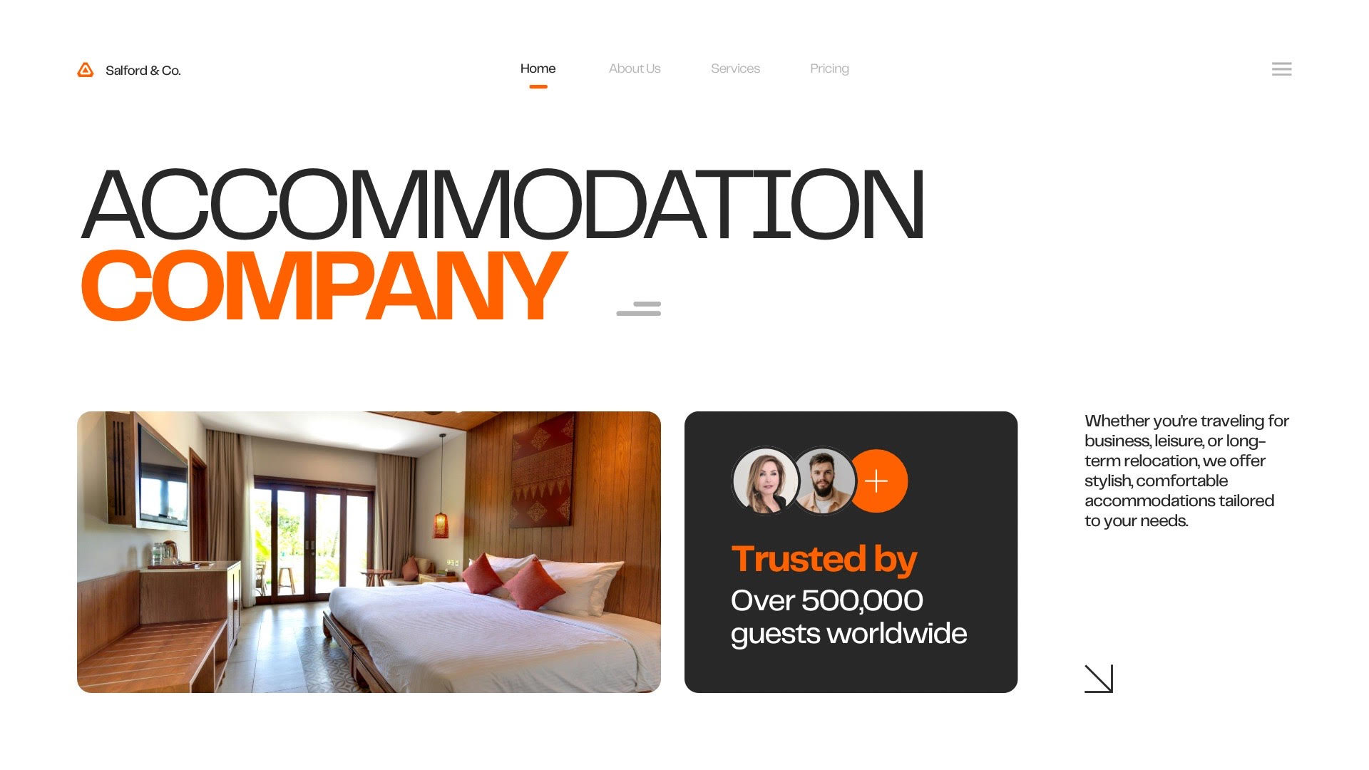 Luxury hospitality booking platform
